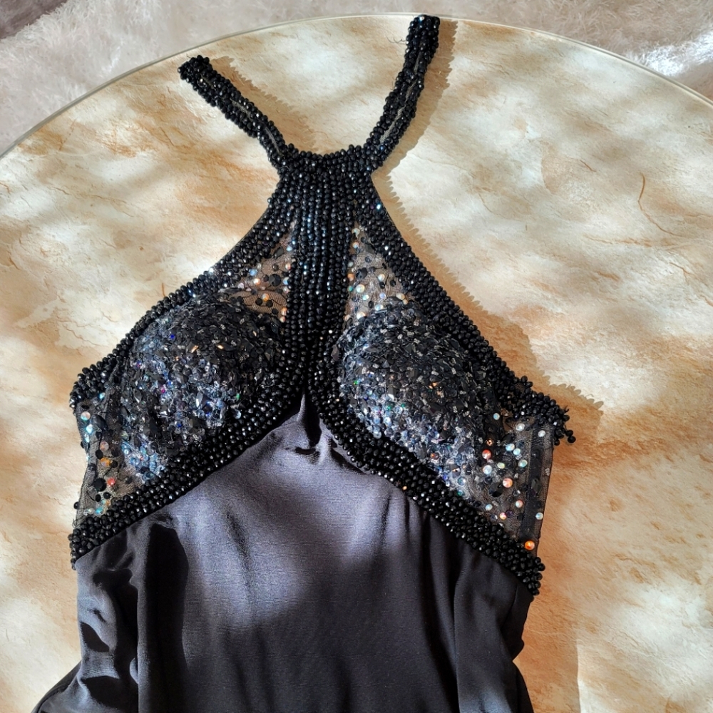 Beaded black gown 🖤